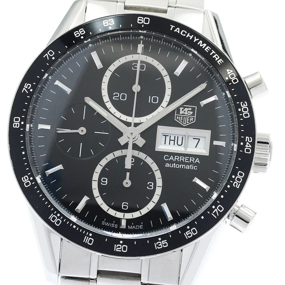 TAG HEUER CARRERA CALIBER CHRONOGRAPH AUTOMATIC WATCH: TAG HEUER Carrera Caliber Chronograph Automatic Watch Brand: TAG HEUER Type: Wristwatch Material: Band Material Stainless Steel, Case Material Stainless Steel Color: Band Color Silver, Dial Color