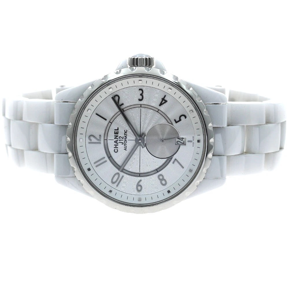 CHANEL J12 WHITE CERAMIC AUTOMATIC WATCH - 2