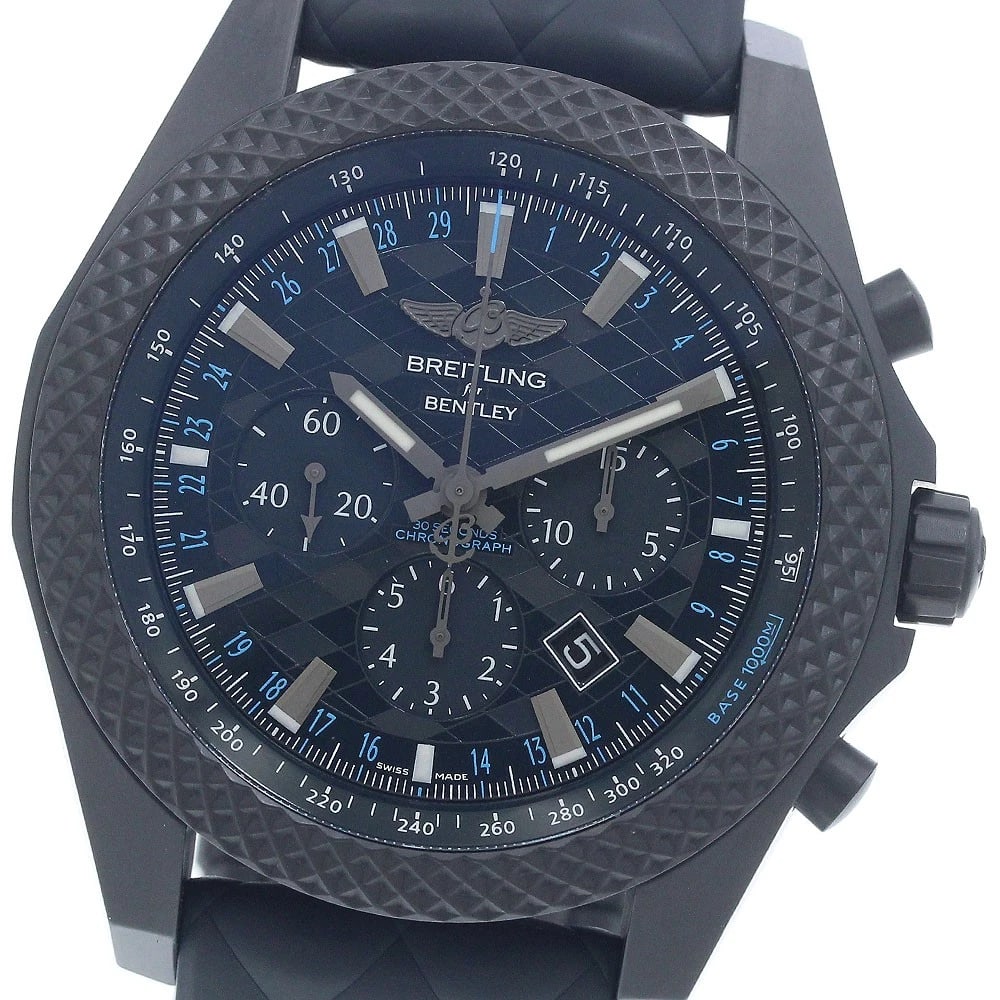 BREITLING BENTLEY AUTOMATIC WATCH: BREITLING Bentley Automatic Watch Brand: BREITLING Type: Wristwatch Material: Band Material rubber, Case Material Bright light Color: Band Color Navy, Dial Color Dark sapphire, Case Color Navy Size: