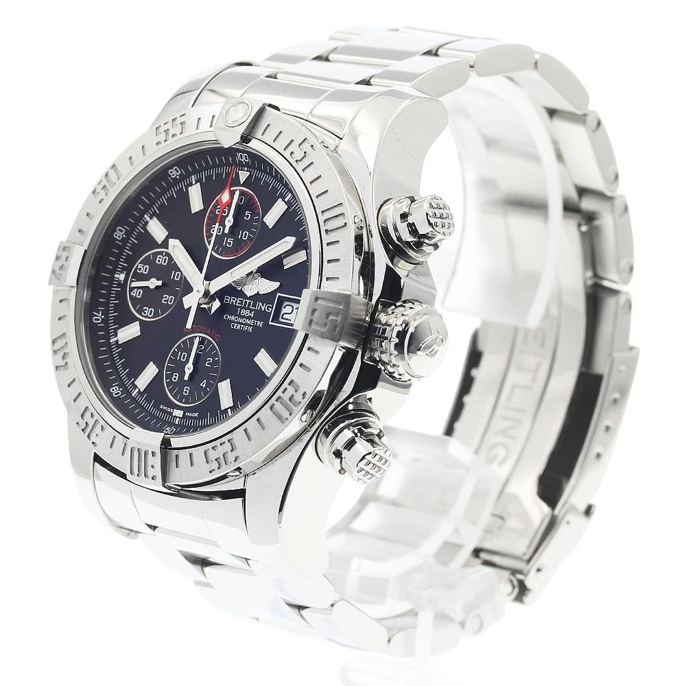 BREITLING AVENGER DATE BLACK AUTOMATIC WATCH - 2