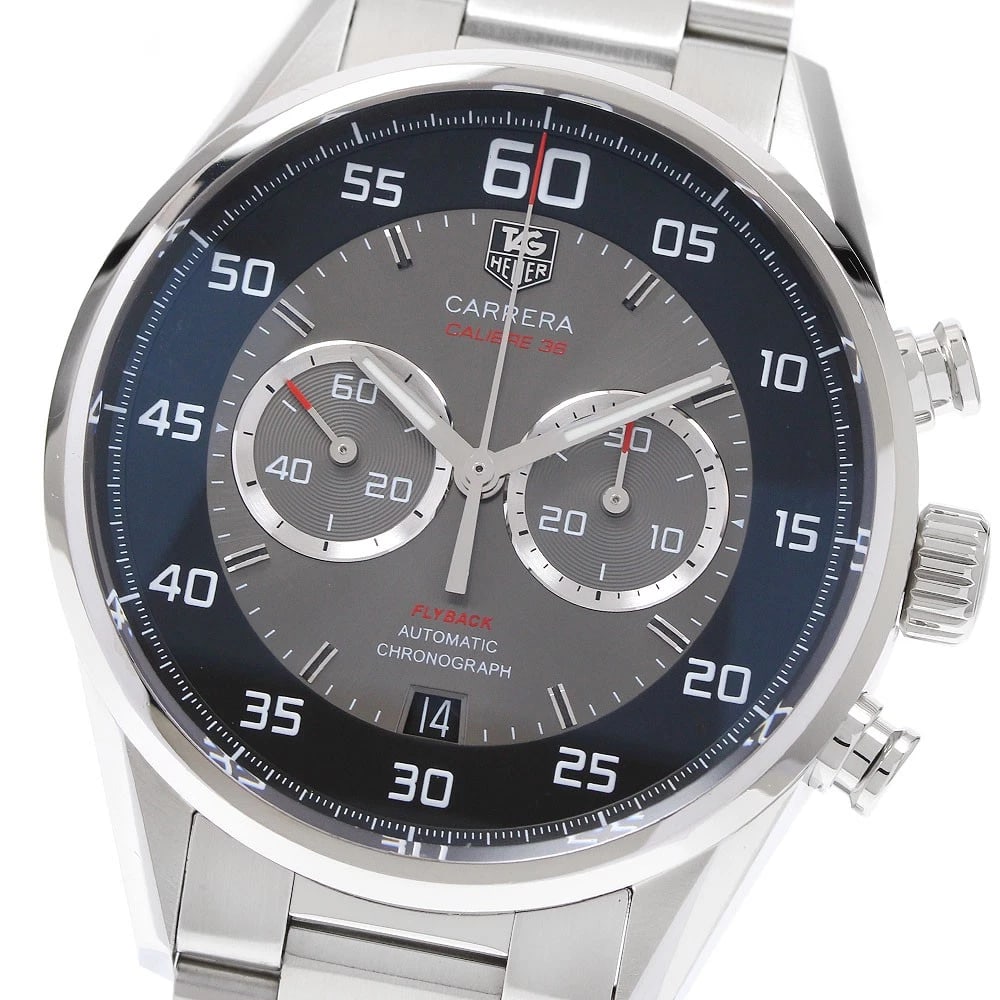 TAG HEUER CARRERA CALIBER CHRONOGRAPH AUTOMATIC WATCH: TAG HEUER Carrera Caliber Chronograph Automatic Watch Brand: TAG HEUER Type: Wristwatch Material: Band Material Stainless Steel, Case Material Stainless Steel Color: Band Color Silver, Dial Color