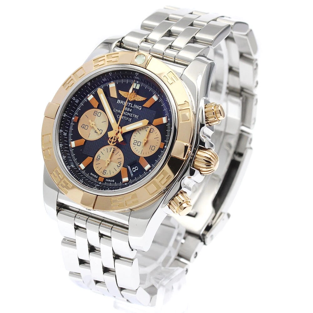 BREITLING CHRONOMATK18PG BLACK AUTOMATIC WATCH - 2