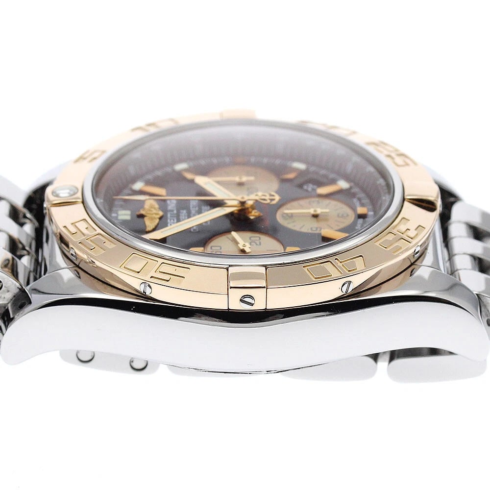 BREITLING CHRONOMATK18PG BLACK AUTOMATIC WATCH - 4