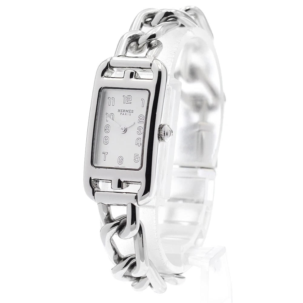 HERMES SILVER QUARTZ WATCH - 2