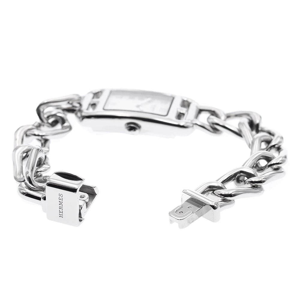 HERMES SILVER QUARTZ WATCH - 3