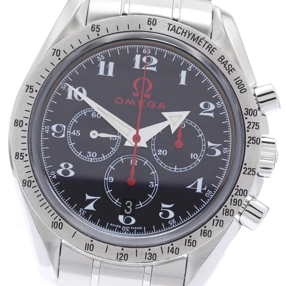 OMEGA SPEEDMASTER BROAD ARROW CHRONOGRAPH AUTOMATIC WATCH: OMEGA Speedmaster Broad Arrow Chronograph Automatic Watch Brand: OMEGA Type: Wristwatch Material: Band Material Stainless Steel, Case Material Stainless Steel Color: Band Color Silver, Dial Color