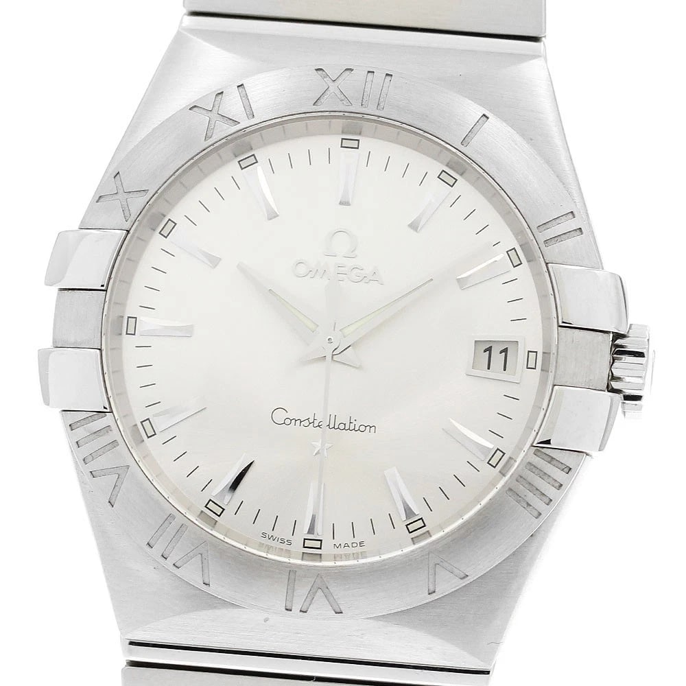 OMEGA CONSTELLATION 1 SILVER QUARTZ WATCH: OMEGA Constellation 1 Silver Quartz Watch Brand: OMEGA Type: Wristwatch Material: Band Material Stainless Steel, Case Material Stainless Steel Color: Band Color Silver, Dial Color Silver, Case Color