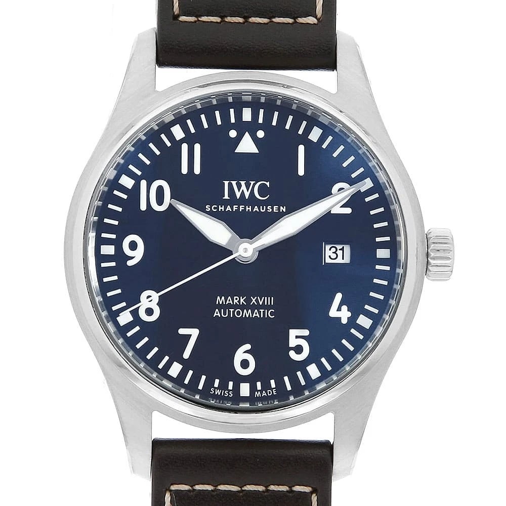 IWC PILOT'S WATCH PETITE PRINCE WATCH: IWC Pilot's Watch Petite Prince Watch Brand: IWC Type: Wrist watch Material: Band Material Calfskin, Case Material Stainless Steel Color: Dial Color Blue Size: Case:W40mm Accessories: None