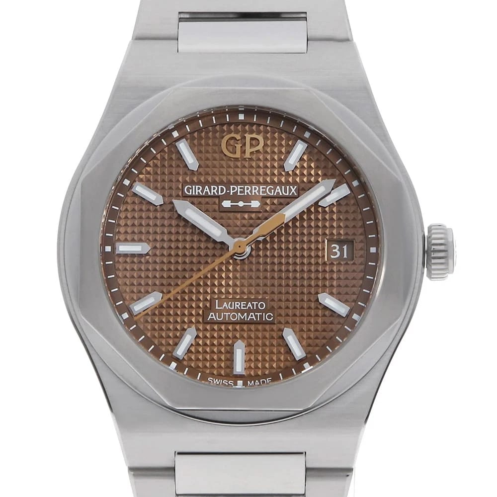 GIRARD-PERREGAUX LORE ART WATCH: Girard-Perregaux Lore art Watch Brand: Girard-Perregaux Type: Wrist watch Material: Band Material Stainless Steel, Case Material Stainless Steel Color: Dial Color Copper Size: Case:W38mm