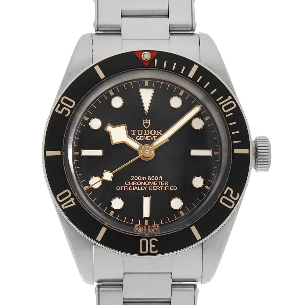TUDOR BLACK WATCH: TUDOR Black Watch Brand: TUDOR Type: Wrist watch Material: Band Material Stainless Steel, Case Material Stainless Steel Color: Dial Color Black Size: Case:W39mm Circumference of Wrist:18.5cm