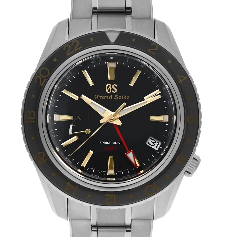 GRAND SEIKO SPORT COLLECTION SPRING DRIVE WATCH: Grand Seiko Sport Collection Spring Drive Watch Brand: Grand Seiko Type: Wrist watch Material: Band Material Bright Titanium, Case Material Bright Titanium Color: Dial Color Black Size: Case:W44mm Cir