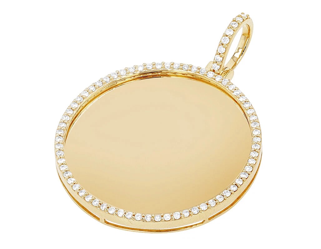 1 ROW DIAMOND ROUND MEMORY PENDANT - 2