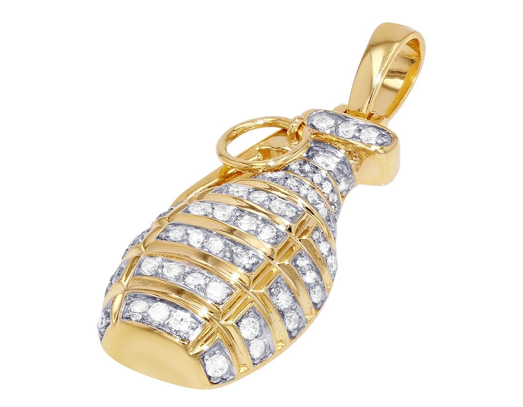 GRENADE DIAMOND PENDANT - 2