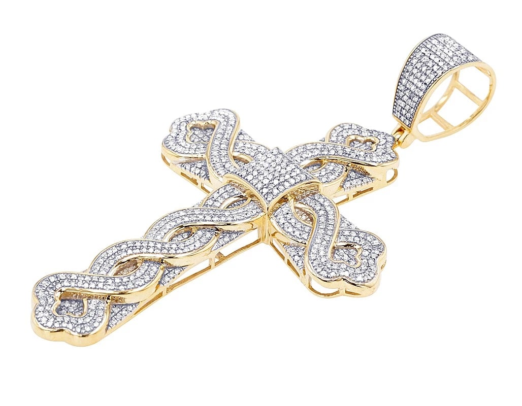 INFINITY DIAMOND CROSS PENDANT - 2