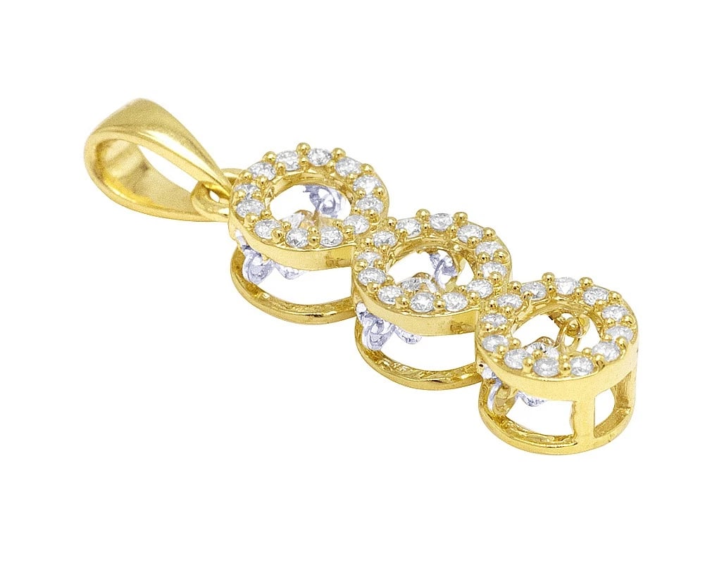 DANCING DIAMOND CLUSTER PENDANT - 2