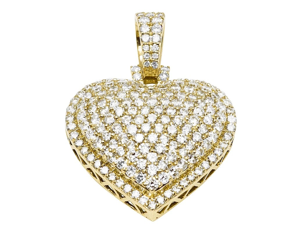DOME HEART DIAMOND PENDANT - 2