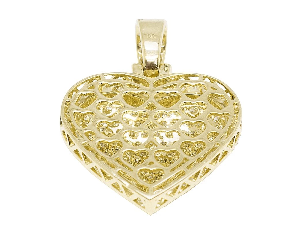 DOME HEART DIAMOND PENDANT - 3
