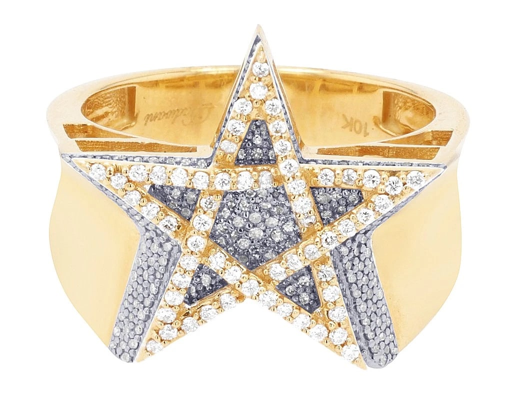 ICED STAR DIAMOND RING - 2