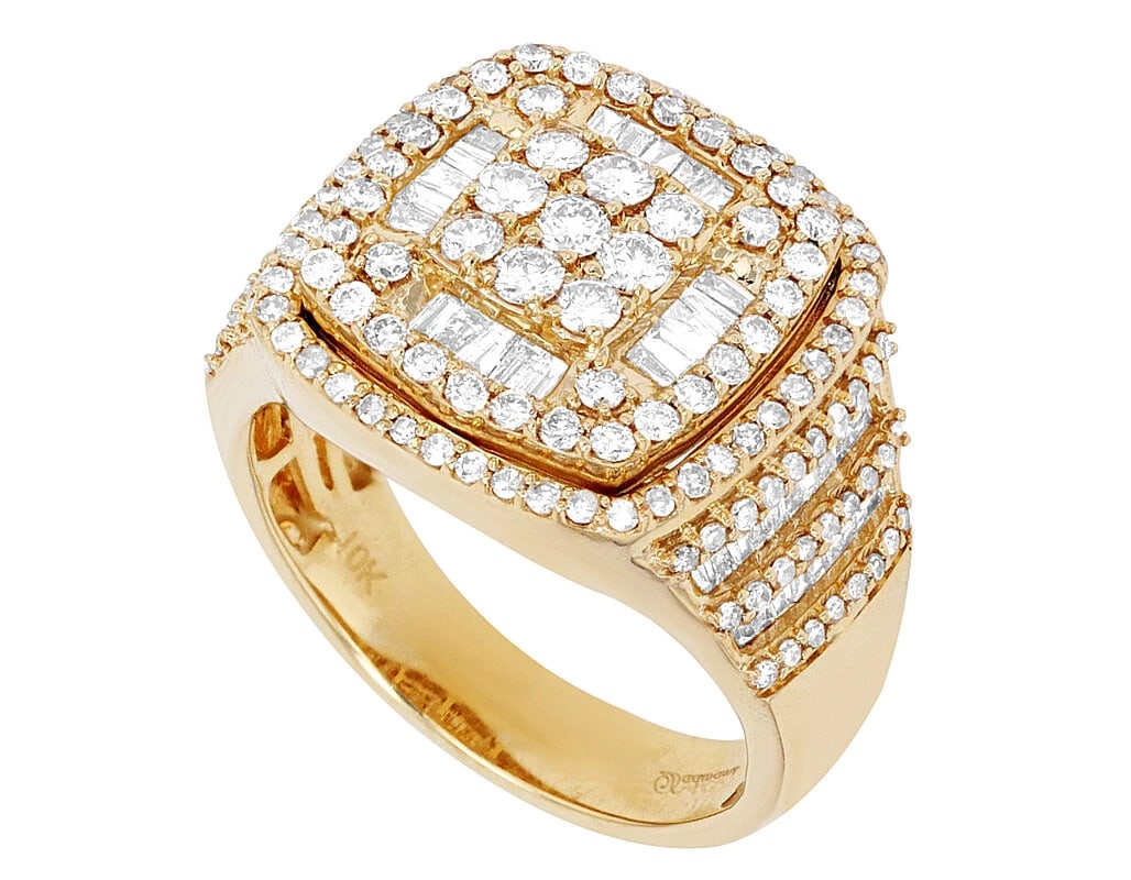 BAGUETTE DIAMOND PINKY RING - 2