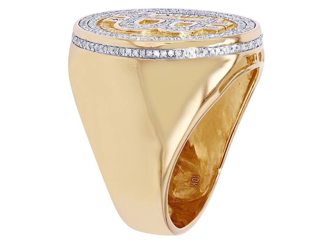 BITCOIN DIAMOND PINKY RING - 4