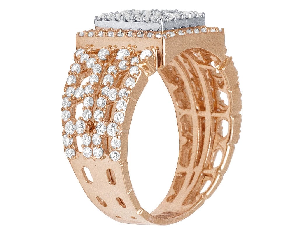 BAGUETTE DIAMOND BAR RING - 5