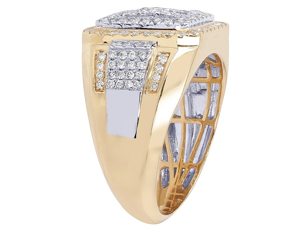 RECTANGLE TOP DIAMOND BAGUETTE & ROUND RING - 4
