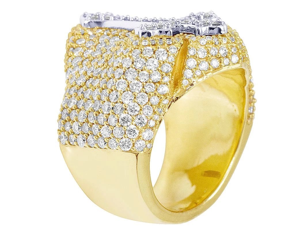 DIAMOND CROSS PINKY RING - 4