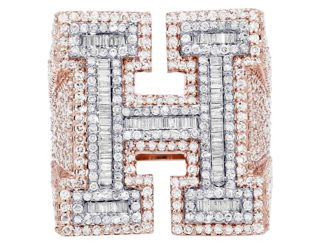 INITIAL "H" DIAMOND RING - 2