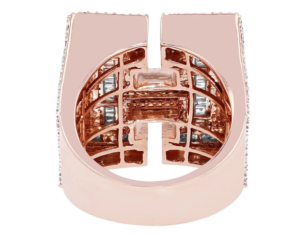 INITIAL "H" DIAMOND RING - 4
