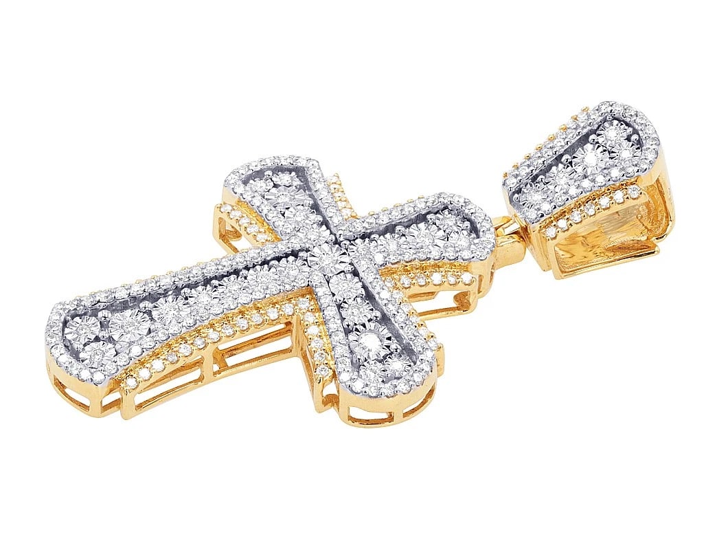DIAMONDS CROSS PENDANT - 2