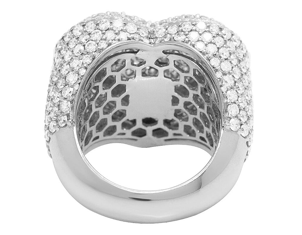 DIAMOND HEART PINKY RING - 5