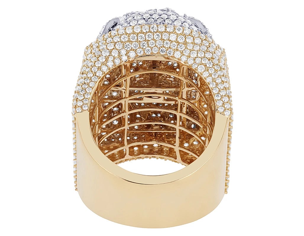 JESUS FACE DIAMOND PINKY RING - 5