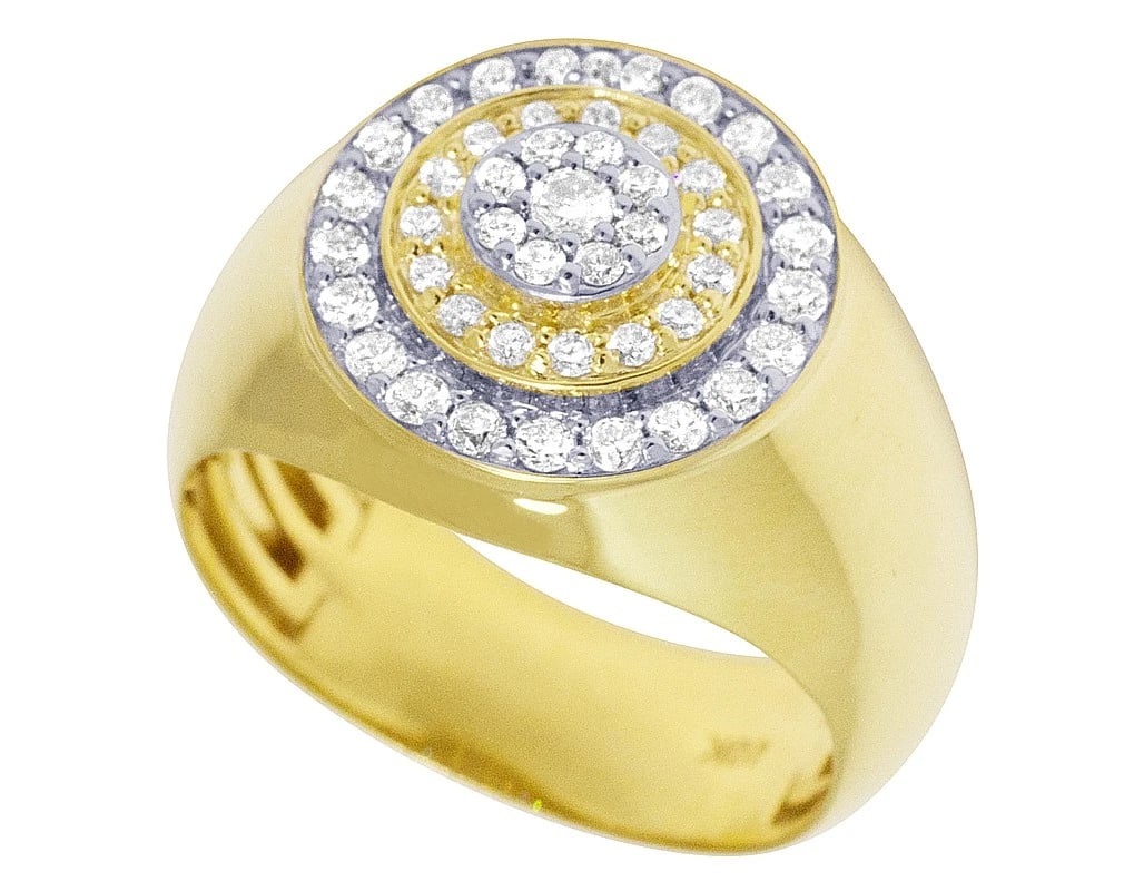 DIAMOND ROUND PINKY RING - 2