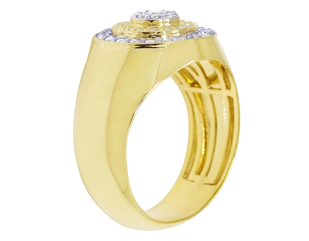 DIAMOND ROUND PINKY RING - 3
