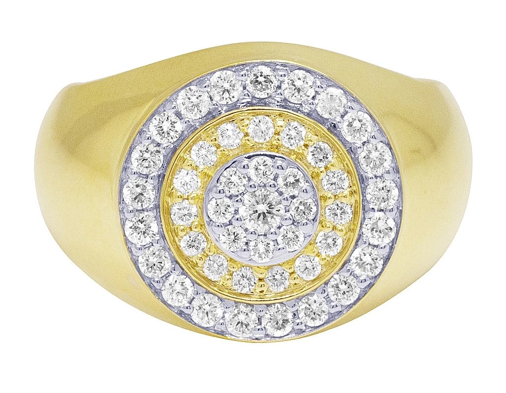 DIAMOND ROUND PINKY RING - 4