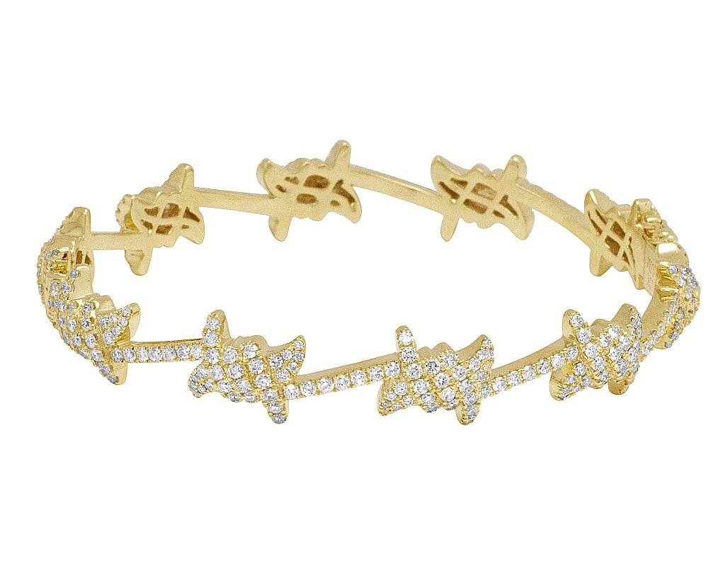THORN DESIGNED DIAMOND BRACELET - 2