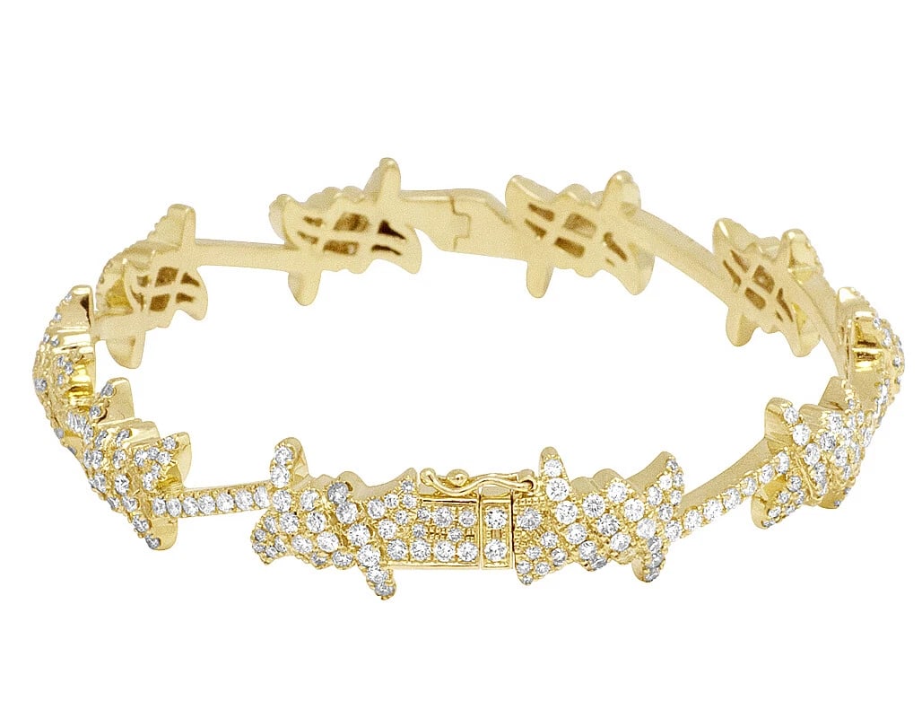 THORN DESIGNED DIAMOND BRACELET - 3