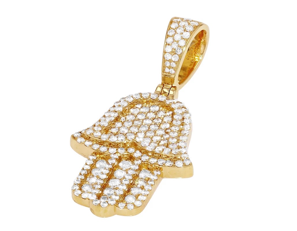 HAMSA DIAMOND PENDANT - 2