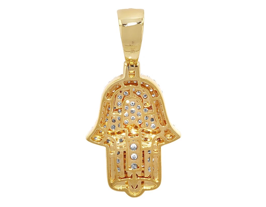 HAMSA DIAMOND PENDANT - 3