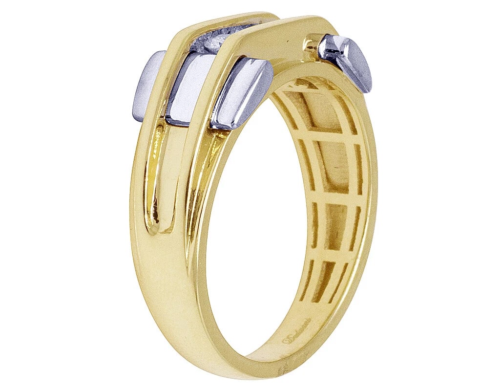 CHANNEL SET DIAMOND PINKY RING - 4