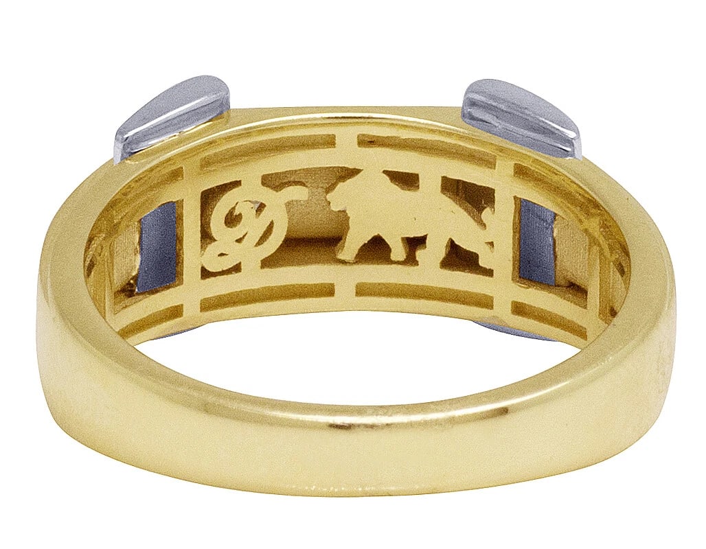 CHANNEL SET DIAMOND PINKY RING - 5