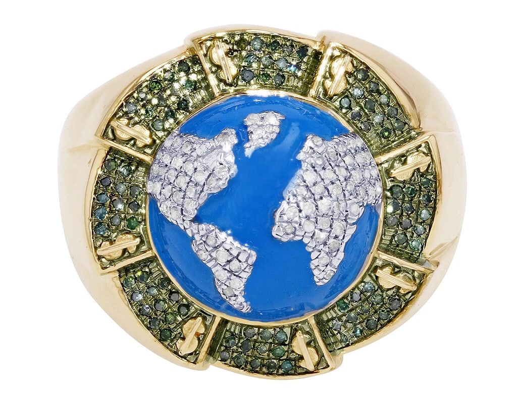 GLOBE DIAMOND RING - 3