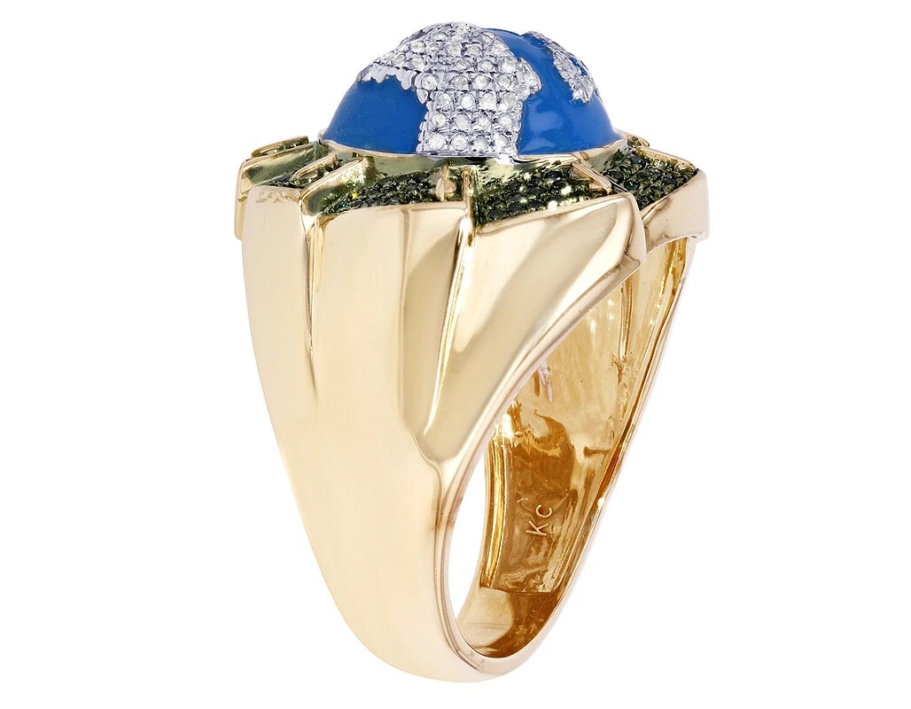 GLOBE DIAMOND RING - 4