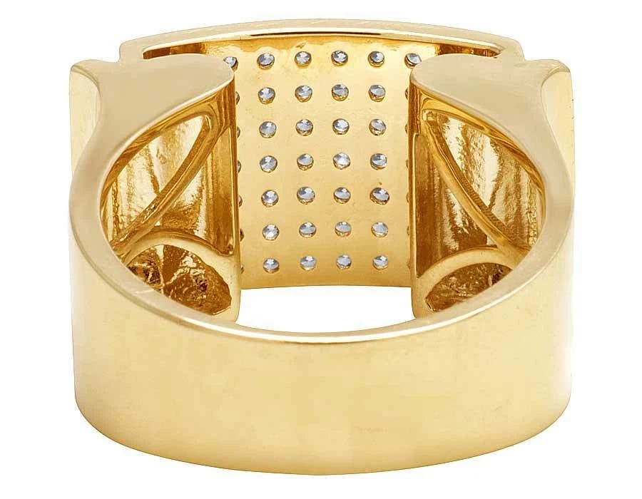 DIAMOND PAVE SET STATEMENT WEDDING RING - 4