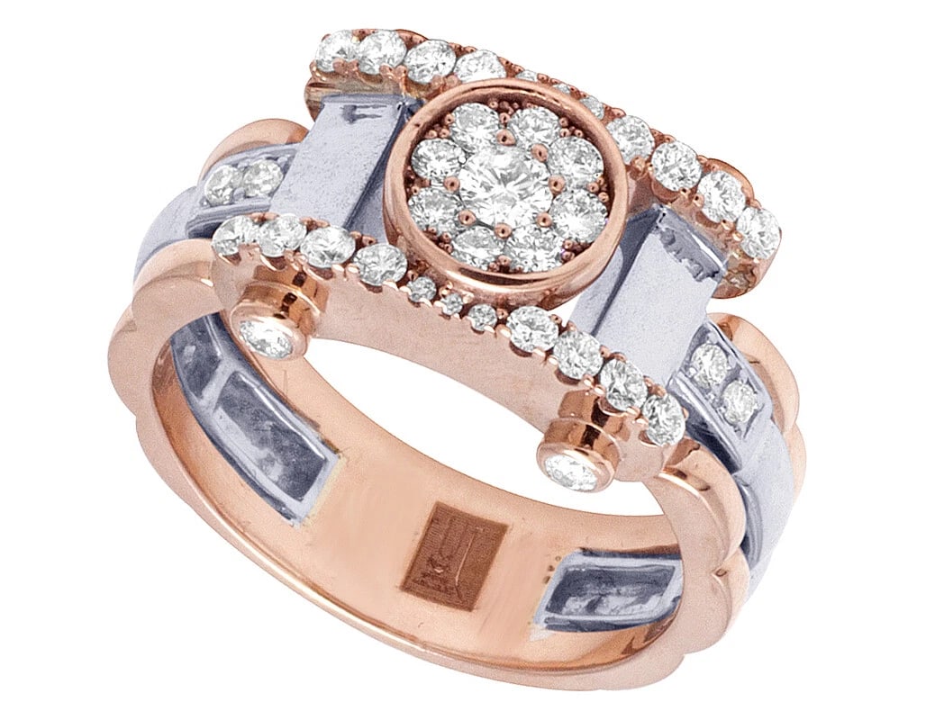 CLUSTER DIAMOND PINKY RING - 2