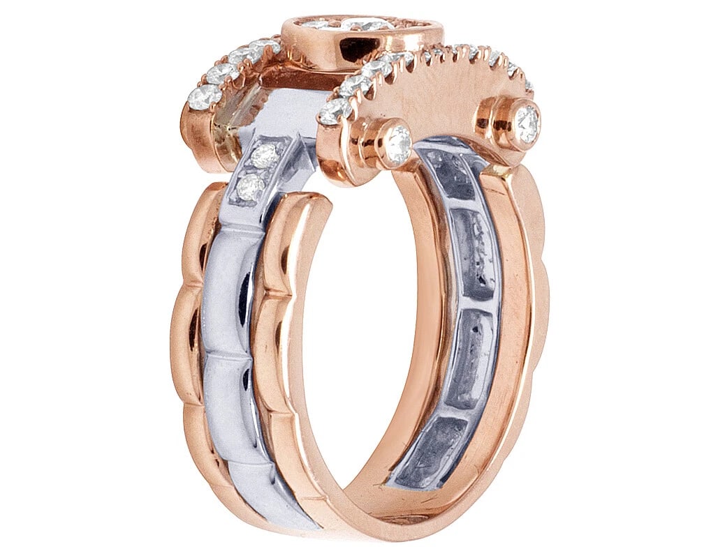 CLUSTER DIAMOND PINKY RING - 3