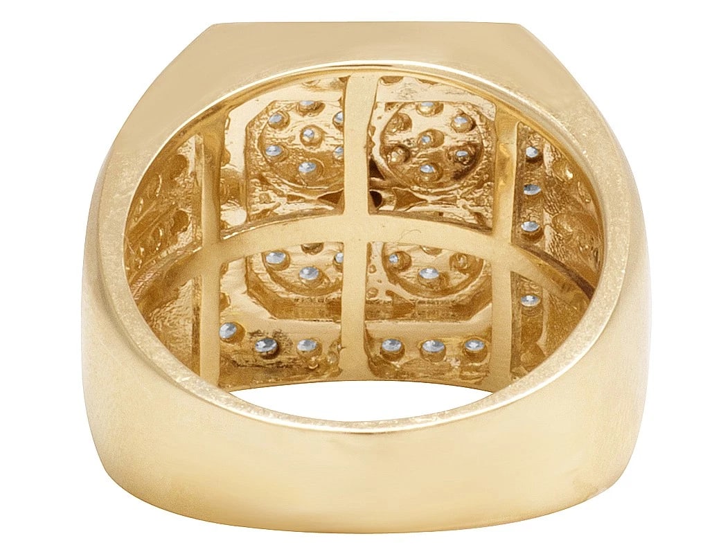 DIAMOND SQUARE PINKY STATEMENT RING - 3