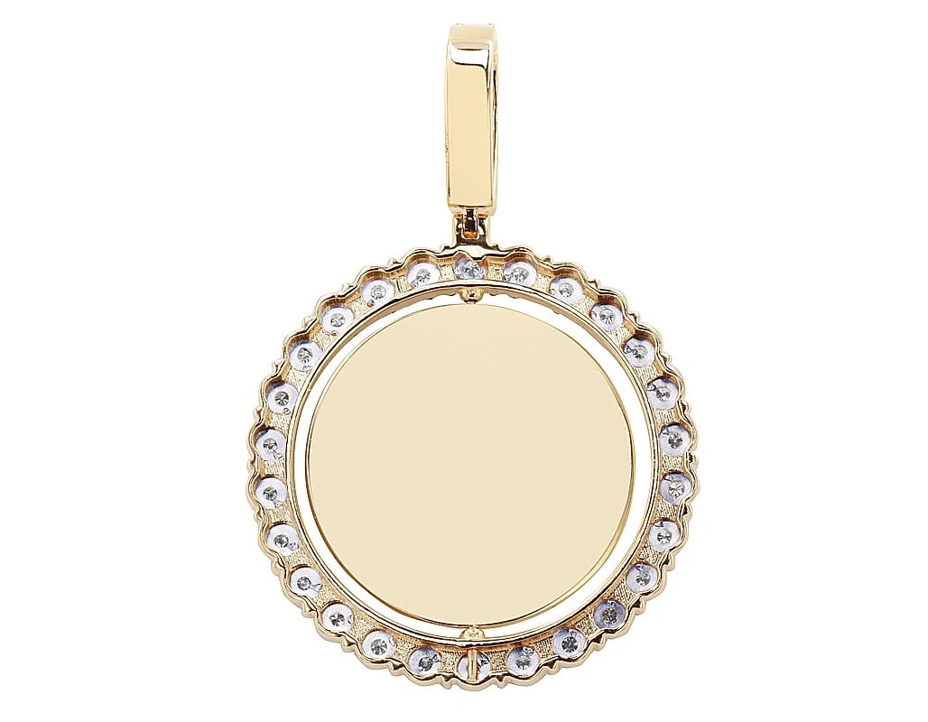 ROTATING ILLUSION DIAMOND MEMORY PENDANT - 3