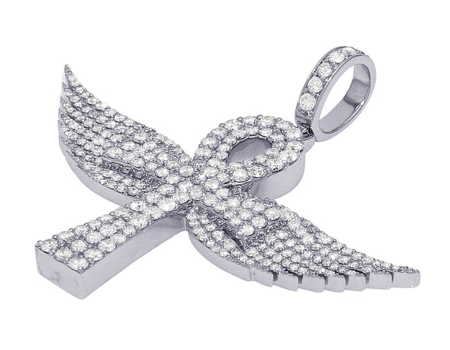 DIAMOND WINGS ANKH CROSS PENDANT14K GOLD: Diamond Wings Ankh Cross Pendant14K Gold Brand: None Type/Style: Necklace Material: 14K Gold, Main Stone/Creation Natural Color: Gold Size: Dimension 1.8" x 2.2" x 4mm Accessories: None Accessories