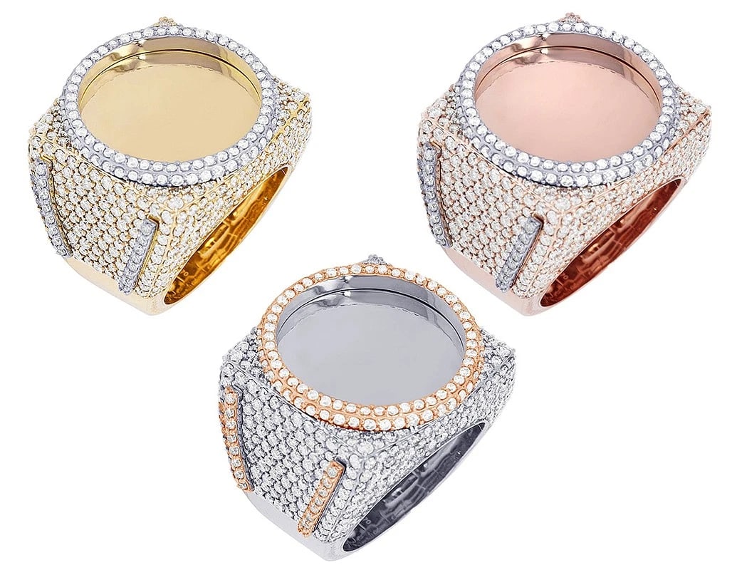 MEMORY FRAME DIAMOND PINKY RING GOLD: Memory Frame Diamond Pinky Ring Gold Brand: None Type/Style: Ring Material: 10kGold, Main Stone/Creation Natural Color: Gold Size: 10US Accessories: None Accessories Notice: When purchasin